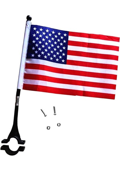 Dayanıklı Bisiklet Bayrak Bisiklet Gidon Banner Scooter Amerikan Bayrağı Için Banner Emniyet Işareti