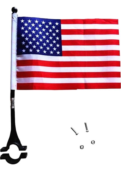 Dayanıklı Bisiklet Bayrak Bisiklet Gidon Banner Scooter Amerikan Bayrağı Için Banner Emniyet Işareti