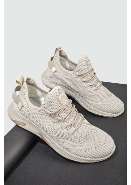 Günlük Nefes Alır Bej Erkek Spor Ayakkabı 062 modelleri