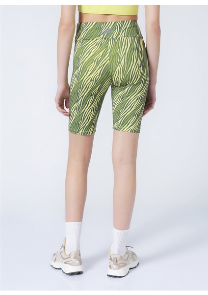 Y-Harbin Yüksek Bel Dar Kalıp Düz Yeşil Kadın Tayt fiyatları