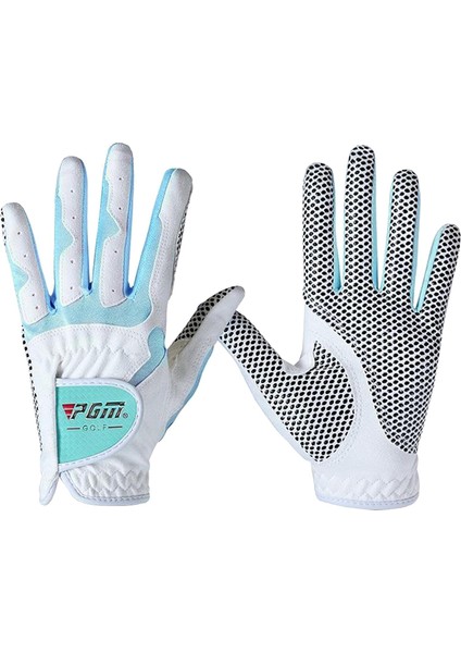 Kadınlar Için Her Iki El Için Golf Eldiven Nefes Kaymaz Aşınmaya Dayanıklı Konfor Beyaz Mavi Xl (Yurt Dışından) indirimleri
