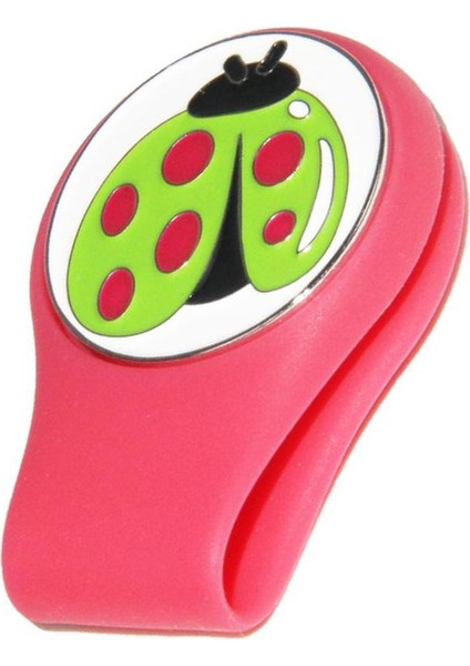 Manyetik Golf Şapka Klip Golf Topu Marker ile Ayrılabilir Desen Plaka Pembe (Yurt Dışından) fırsatları