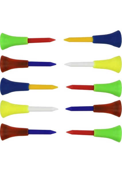 10 Adet Plastik Golf Tees Golf Tees Topu Tırnak Kauçuk Üst Yastık Tee Için - 56MM (Yurt Dışından) fiyatları