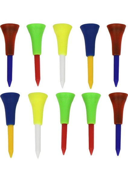 10 Adet Plastik Golf Tees Golf Tees Topu Tırnak Kauçuk Üst Yastık Tee Için - 56MM (Yurt Dışından) indirimleri