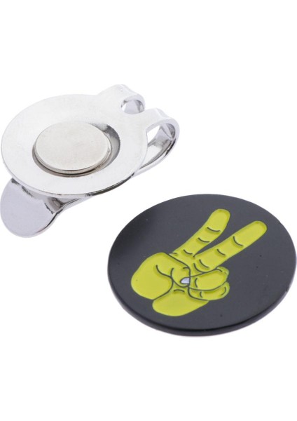 Metal Jest Golf Topu Marker Manyetik Şapka Klip Golf Aksesuarları ile 01 (Yurt Dışından) fırsatları