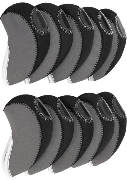 10X Neopren Golf Demir Kulübü Kafa Kapak Pencere Siyah ile Başlıklar (Yurt Dışından) modelleri