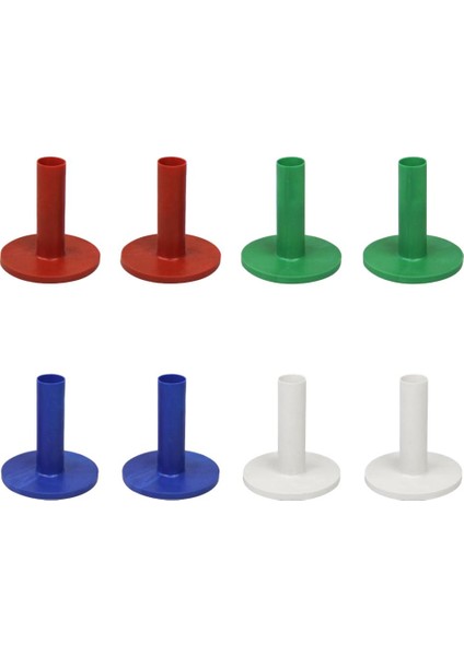 8 Kauçuk Golf Tees Set Golf Mat Tees (45/58 / 68 / 78MM Yüksek) 4 Renkler Mix 58MM (Yurt Dışından) fırsatları