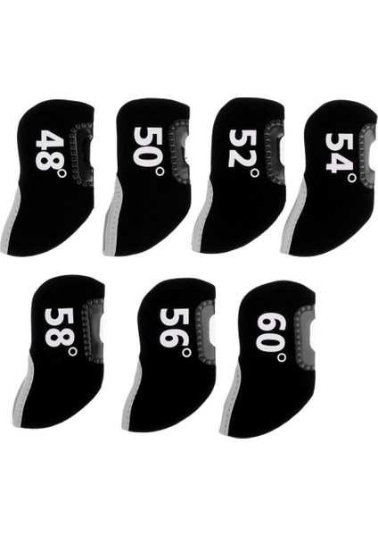 Şapkalı 7 Parça Golf Neopren - Renk Seçimi - Siyah (Yurt Dışından)