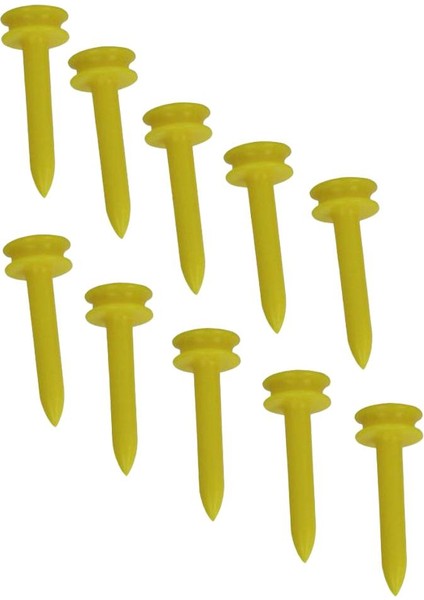10 Sayı Plastik Golf Tees Mezun Kale Tee 35MM / 1.38 Inç Sarı (Yurt Dışından) modelleri