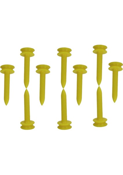 10 Sayı Plastik Golf Tees Mezun Kale Tee 35MM / 1.38 Inç Sarı (Yurt Dışından) fırsatları