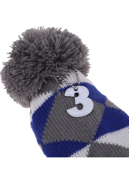 3 Adet / Parça Örgü Ponpon Headcover Golf Sürücüsü Fairway Woods 135 Renk D (Yurt Dışından) modelleri
