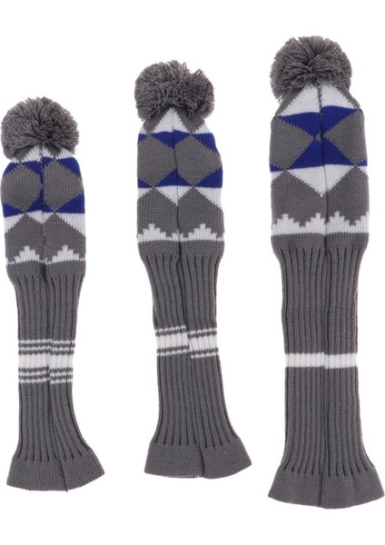 3 Adet / Parça Örgü Ponpon Headcover Golf Sürücüsü Fairway Woods 135 Renk D (Yurt Dışından) fırsatları