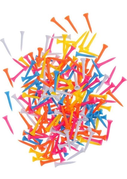 200 Adet Profesyonel Plastik Golf Tees Karışık Renk Golf Tees Yardım 54MM (Yurt Dışından)