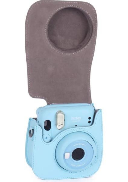 Fujifilm Instax Mini 11 Için Kamera Kılıfı Cep Omuz Askısı ile Pu Deri Çanta (Yurt Dışından) modelleri