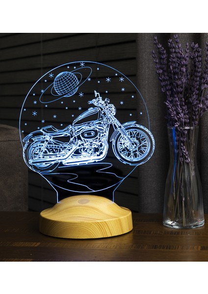 3D Lamba Motorsiklet Chopper