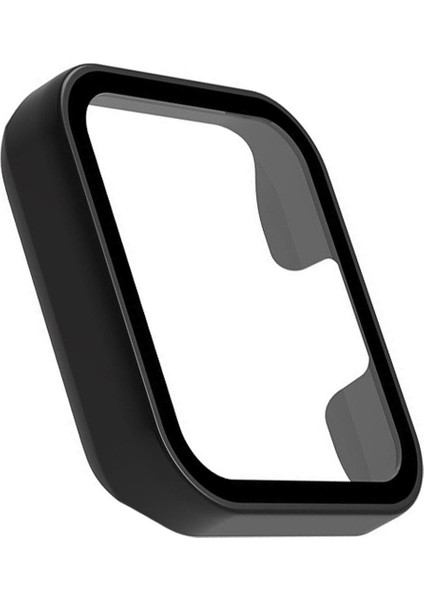 Xiaomi Mi Watch Lite Ekran Korumalı Sert Slim Rubber Kılıf - Siyah