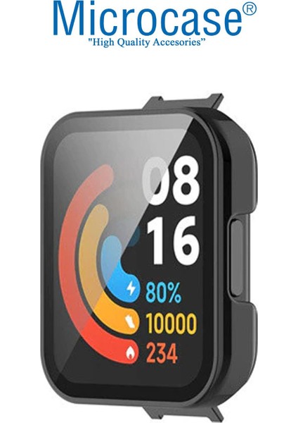 Xiaomi Mi Watch Lite Ekran Korumalı Sert Slim Rubber Kılıf - Siyah fiyatları