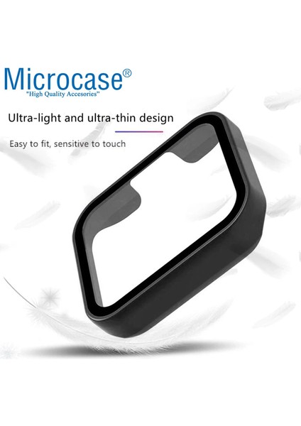 Xiaomi Mi Watch Lite Ekran Korumalı Sert Slim Rubber Kılıf - Siyah fırsatları