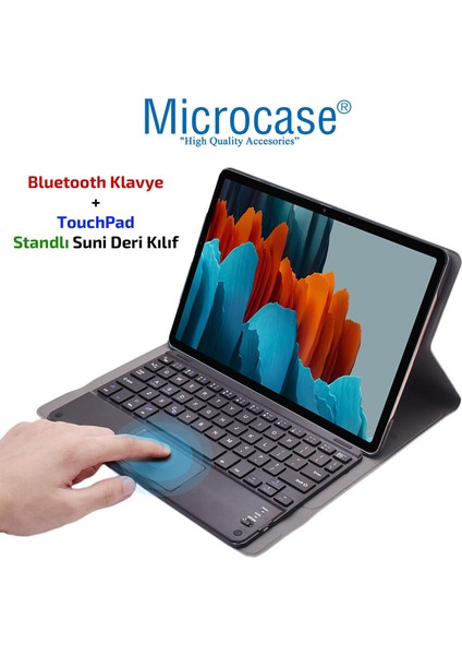 Samsung Galaxy Tab S8 X700 Bluetooth Klavye + Touchpad Standlı Kılıf - Bkk2