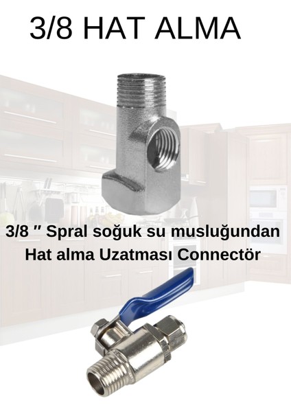 Su Arıtma Cihazı 3/8 Hat Alma Aparatı ve Küresel Vana fiyatları