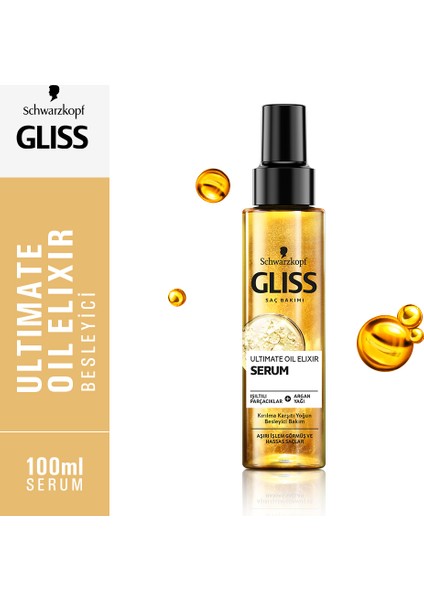 Schwarzkopf Gliss Ultimate Oil Elixir Bakim Serumu 100 ML