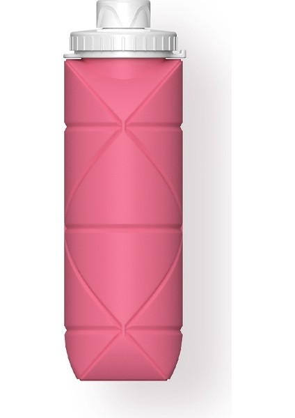600Ml Silikon Katlanır Fincan Pembe (Yurt Dışından)