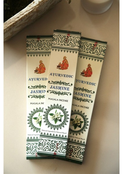 Ayurvedic Jasmine (Yasemin) Elde Sarma Masala Tütsü