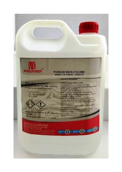Organik Kireç ve Tortu Çözücü 5 Lt.