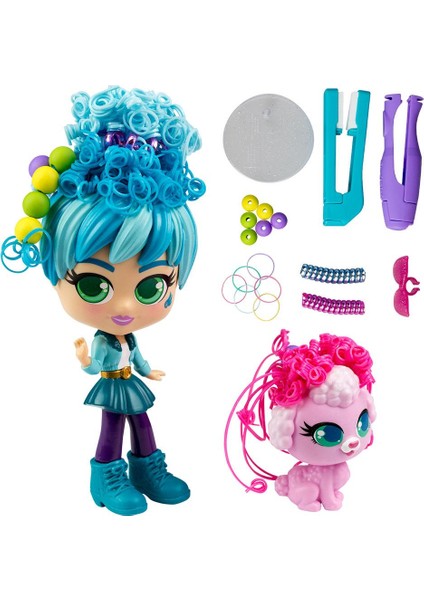 Curli Girls Bebek ve Hayvan 2'li Set - Adeli ve Fiji