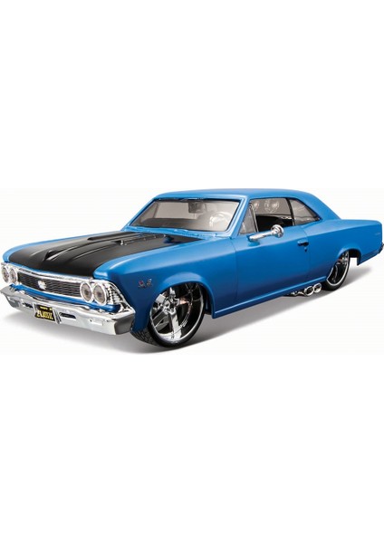 1/24 1966 Chevrolet Chavelle Ss 396 Model Araba Mavi