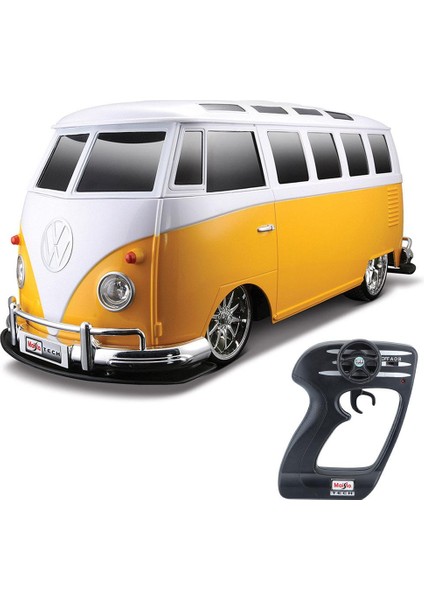Maisto 1:10 Volkswagen Van Samba Uzaktan Kumandalı Araba Sarı