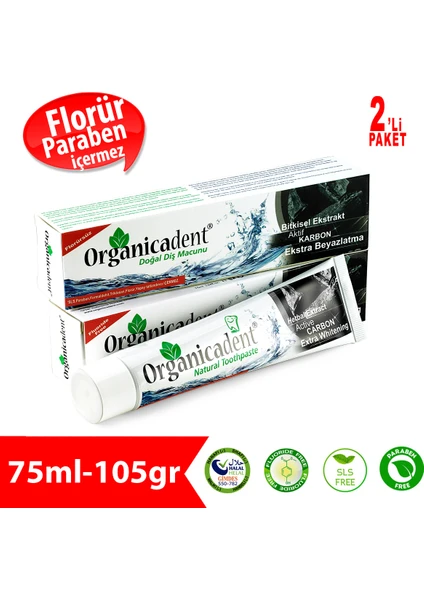 Aktif Karbonlu Diş Macunu (2'li Paket)