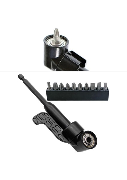 Siyah Matkap Ucu Tutucu Uzatma Manyetik Bit Matkap Eki 1/4 Hex Shank 150G