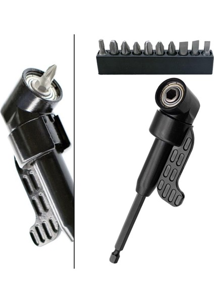 Siyah Matkap Ucu Tutucu Uzatma Manyetik Bit Matkap Eki 1/4 Hex Shank 150G
