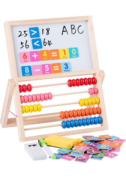 Çok Fonksiyonlu Ahşap Abaküs Aracı Çift Taraflı Çizim (Yurt Dışından)