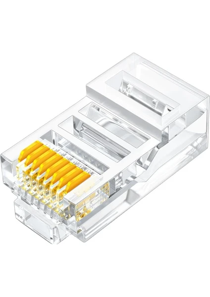 PrimeX Plus PX-CAT460 Cat6 Jak Plug 100 Lü Paket RJ45 Konnektör