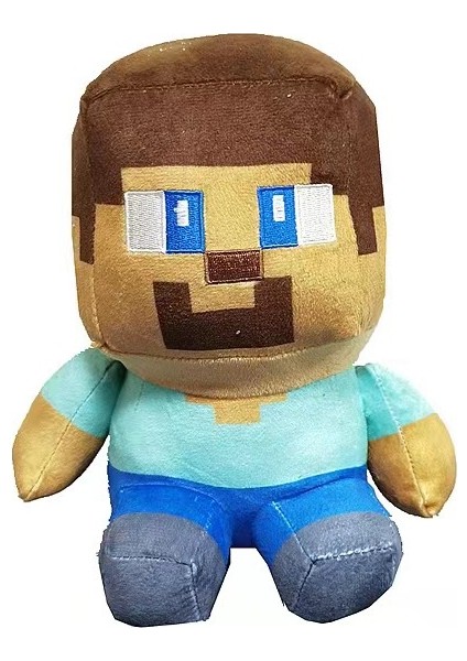 22 cm Minecraft Figürlü Peluş Oyuncak - Kahverengi (Yurt Dışından)