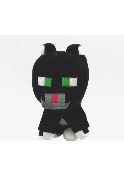 23 cm Minecraft Figürlü Peluş Oyuncak - Siyah (Yurt Dışından)
