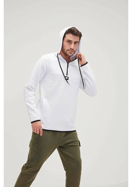 Sweatshirt Erkek Sweatshirt BADSSweatshirt21White