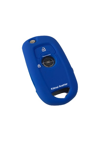 Opel Astra K Silikon Anahtar Kılıfı (Mavi Renk)