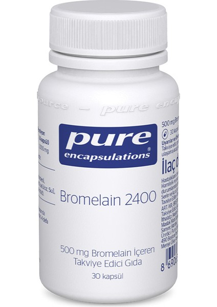 Pure Encapsulations Bromelain 2400 30 Kapsül