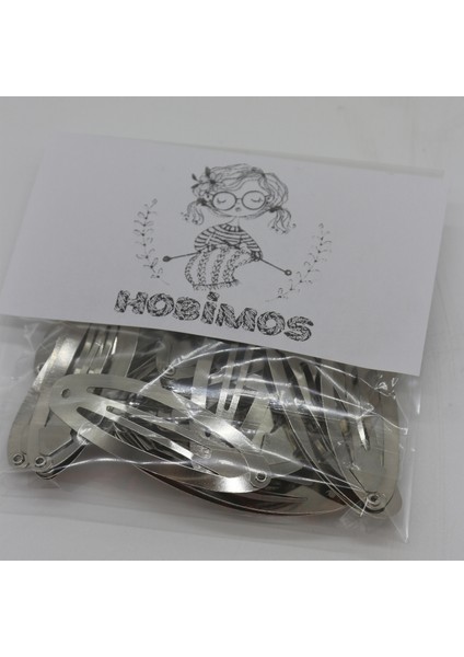 25 Adet 6 cm Nikel Kaplama Çıt Çıt Toka