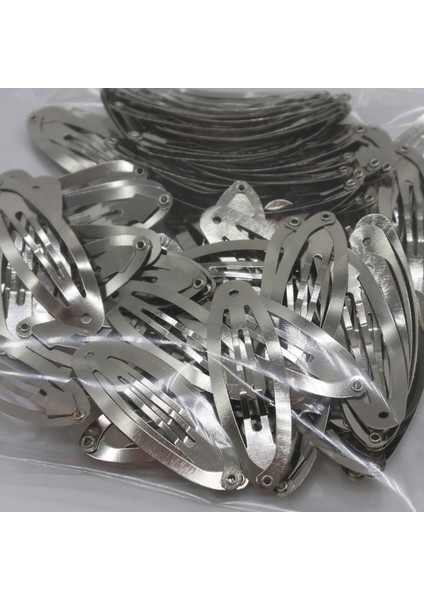 50 Adet 6 cm Nikel Kaplama Çıt Çıt Toka