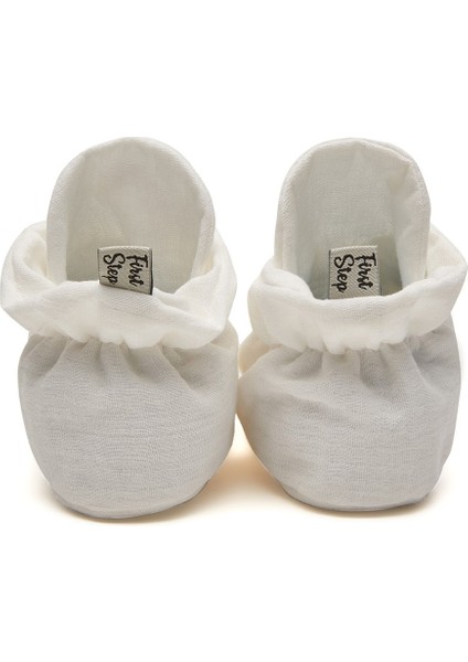 Organik Pamuk Müslin Çıtçıtlı Beyaz Panduf fırsatları