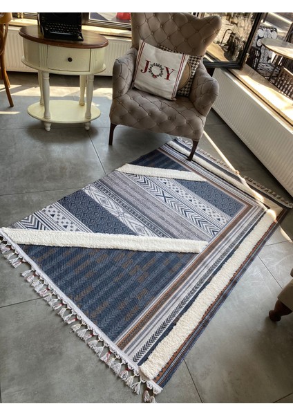 Just Yeni Nesil Yıkanabilir Kabartmalı Dokuma Taban Kilim 03 80 x 150 cm.