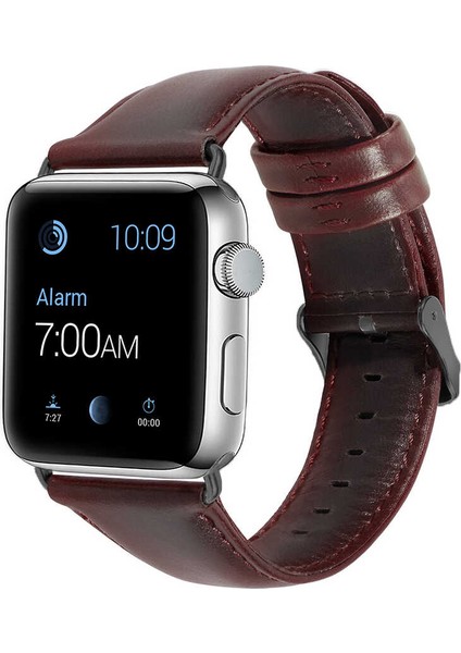 Apple Watch 10 42mm - 38/40/41mm Kordon Luxury Leather Deri Kordon