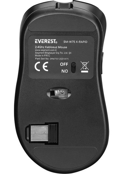 SM-W75 X-Rapıd 2.4ghz Siyah 6d Şarjlı Kablosuz Mouse