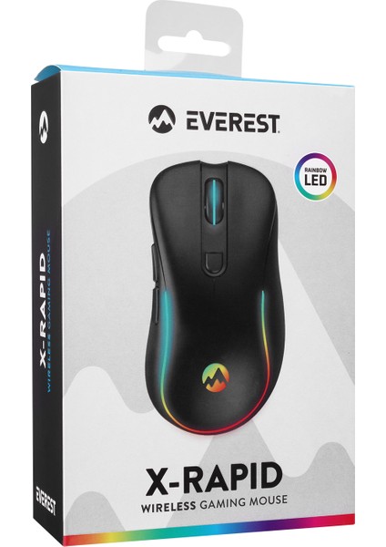 SM-W75 X-Rapıd 2.4ghz Siyah 6d Şarjlı Kablosuz Mouse