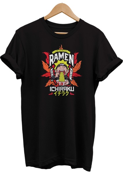 Naruto Baskılı %100 Pamuk Oversize T-Shirt Büyük Beden Tişört