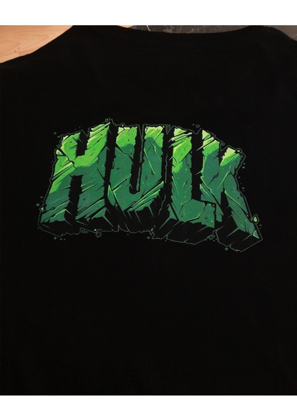 Hulk Planet Gym Çift Baskılı %100 Pamuk Oversize T-Shirt Büyük Beden Tişört